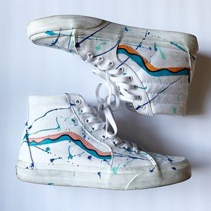 Vans | Paint Splatter High Tops